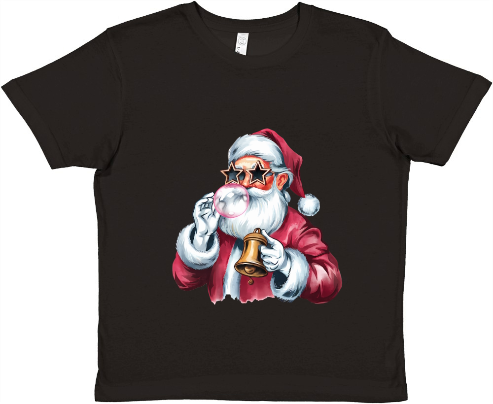 Christmas Santa Bell Vintage Christmas 02 Premium Kids Crewneck T-shirt