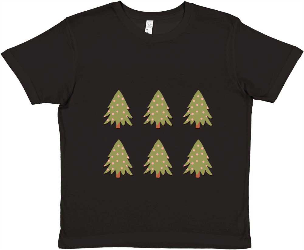 Christmas Tree (2) 6 Premium Kids Crewneck T-shirt