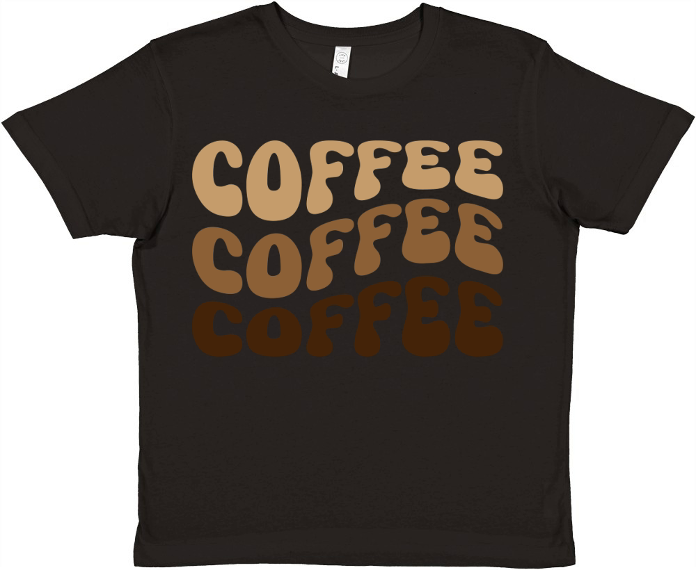 Coffee Coffee Coffee Premium Kids Crewneck T-shirt