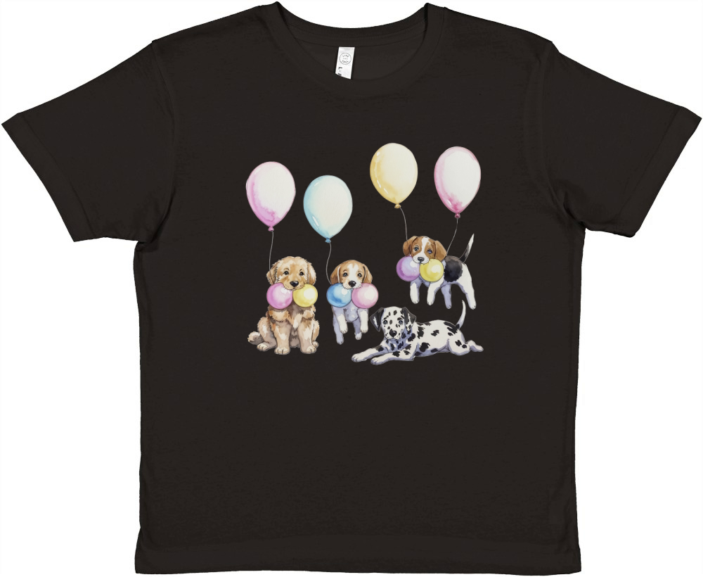 Dog Watercolor Bundle 12 Premium Kids Crewneck T-shirt