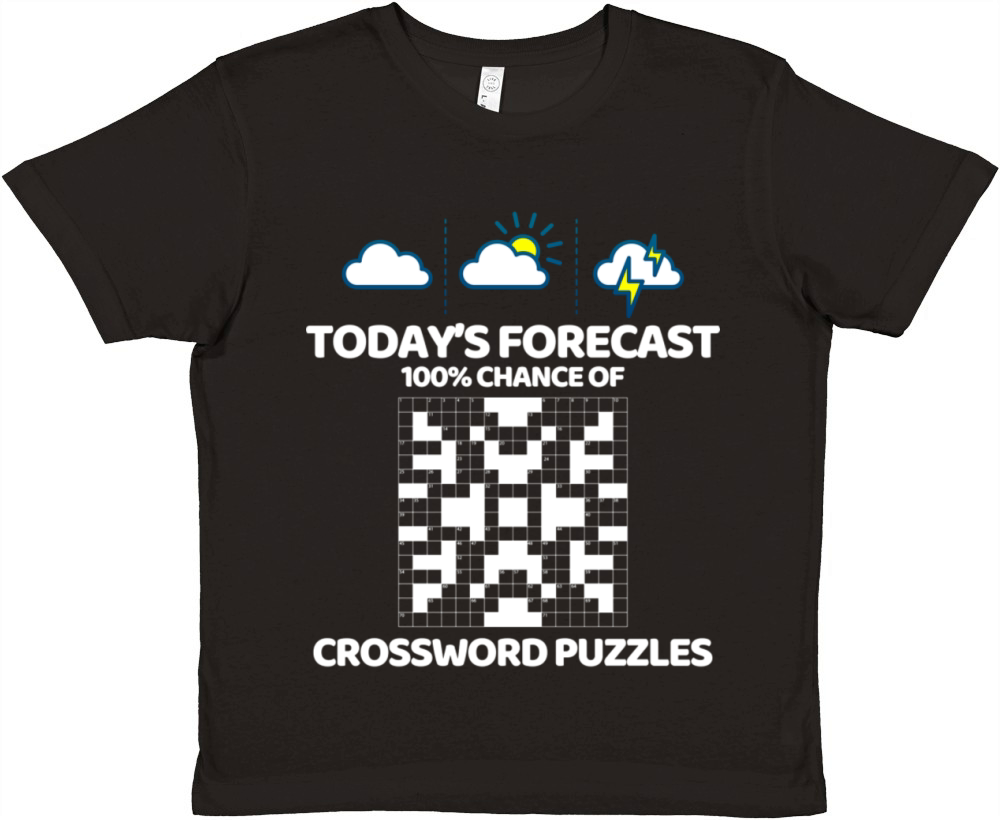 Funny Crossword Puzzle Crossword Puzzle Lover Gift Premium Kids Crewneck T-shirt