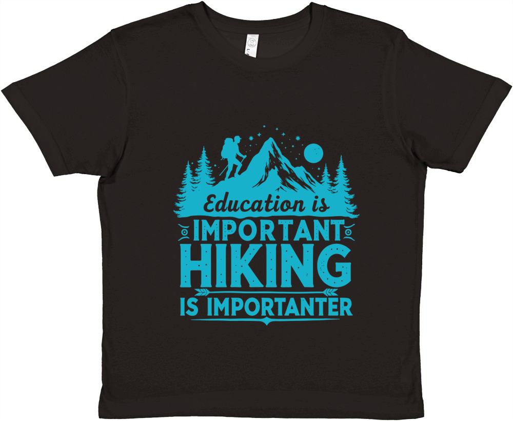 Important hiking is importanter Premium Kids Crewneck T-shirt
