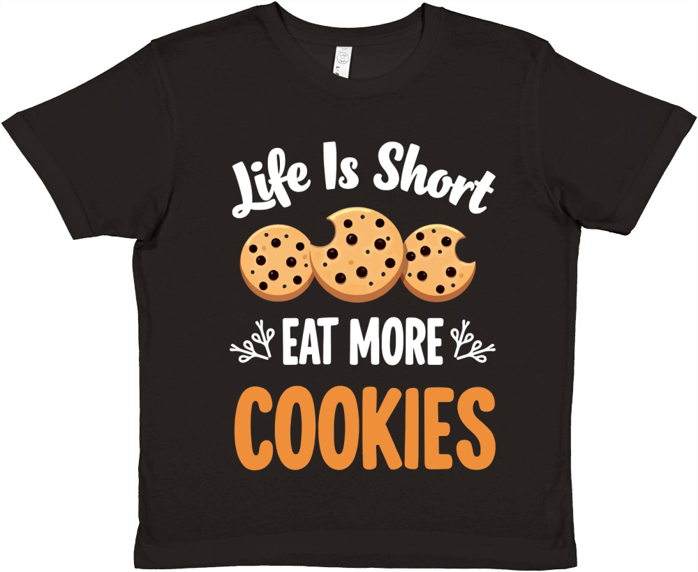 Life is short eat more cookies Premium Kids Crewneck T-shirt