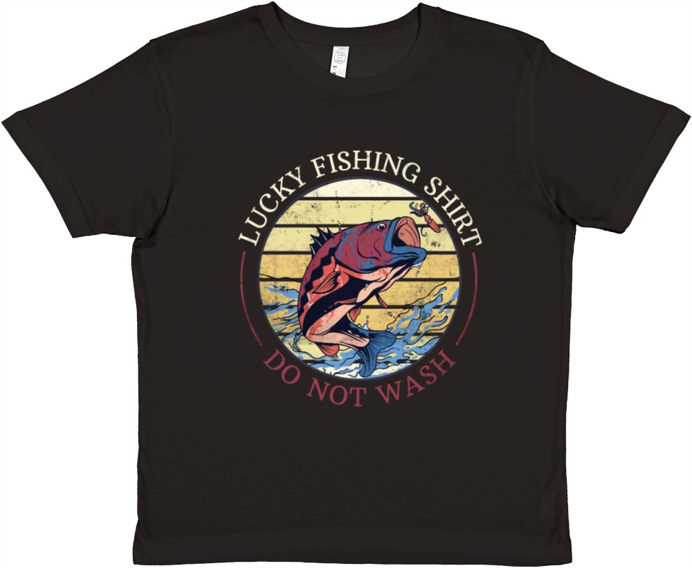 Lucky Charm For Anglers - This Is How The Fish Premium Kids Crewneck T-shirt