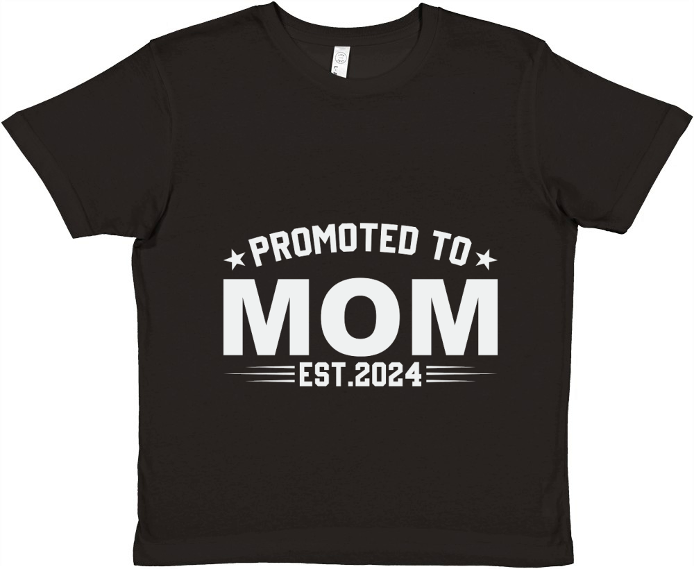 Promoted to mom est.2024 Premium Kids Crewneck T-shirt