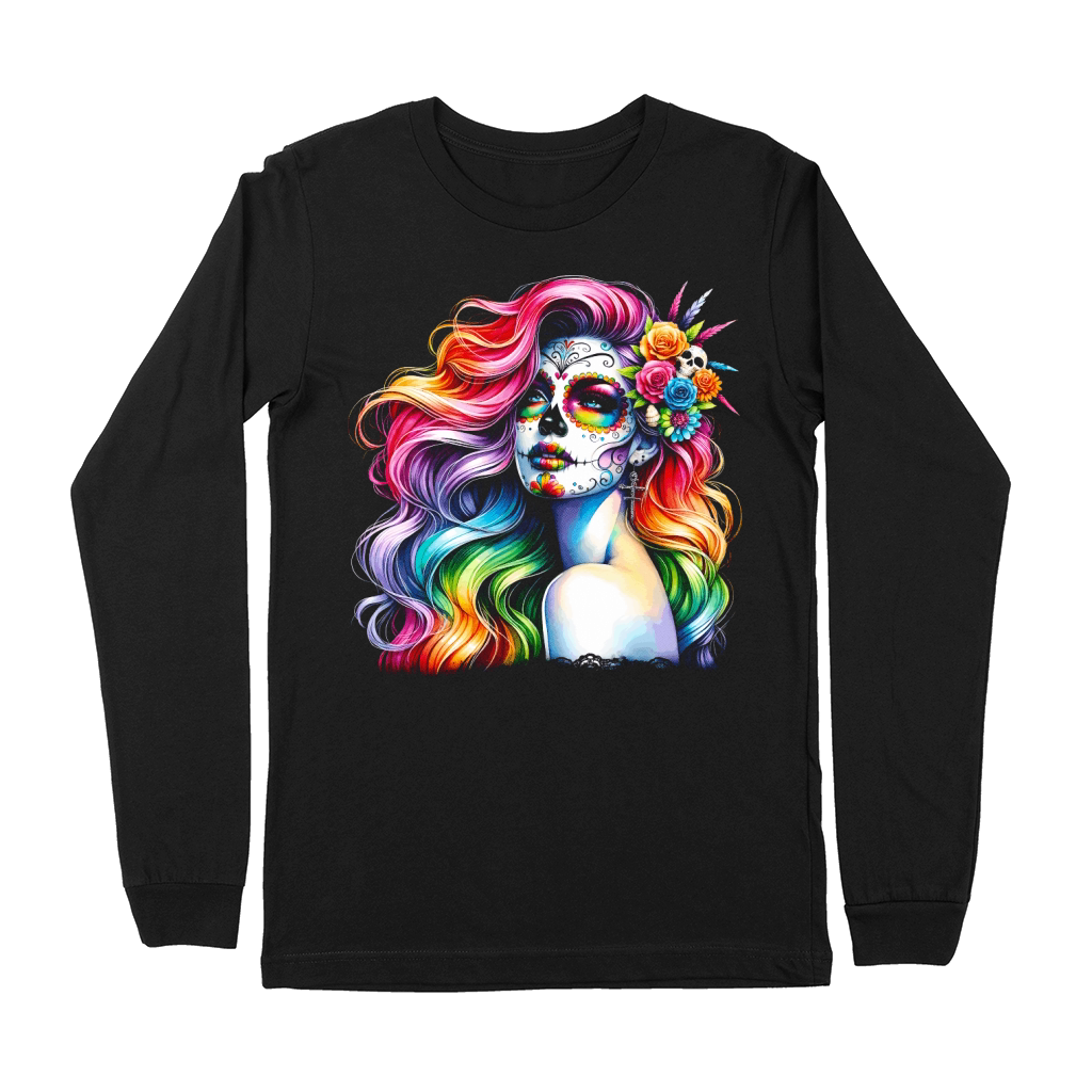Colorful Day of the Dead Premium Long Sleeve