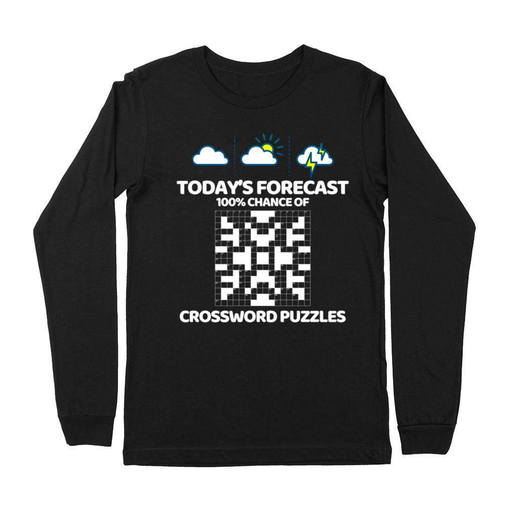 Funny Crossword Puzzle Crossword Puzzle Lover Gift Premium Long Sleeve