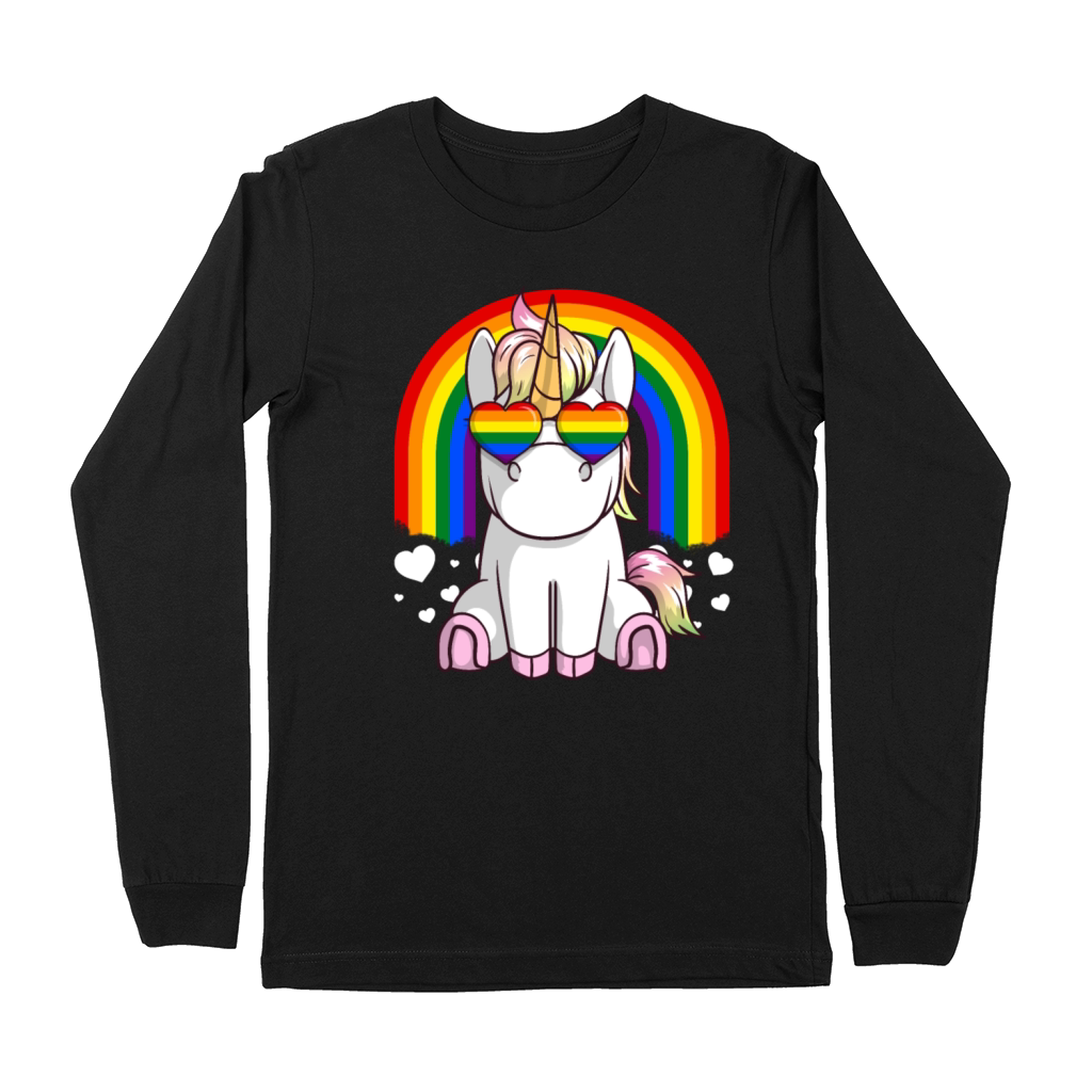 Gay Pride Unicorn - LGBTQ Support Premium Long Sleeve
