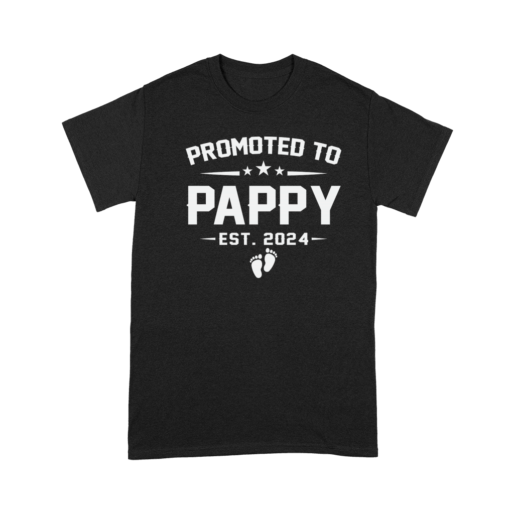 Fathers Day Promoted to Pappy Est 2024 Premium T-shirt