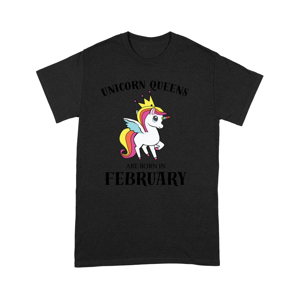 UNICORN QUEENS BORN IN FEBRUARY Premium T-shirt