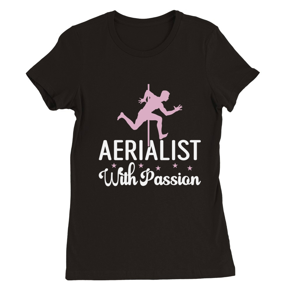 Aerialist With Passion Premium Womens Crewneck T-shirt