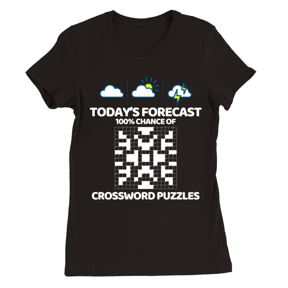 Funny Crossword Puzzle Crossword Puzzle Lover Gift Premium Womens Crewneck T-shirt
