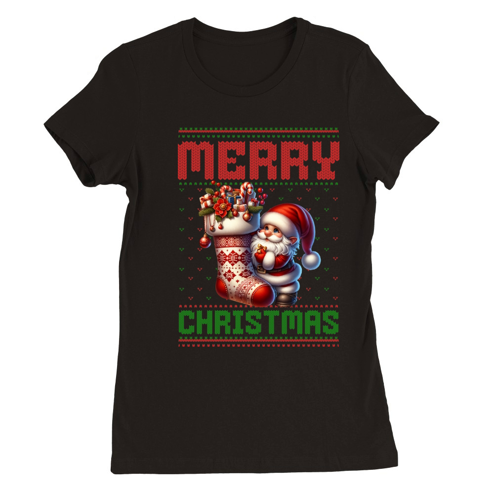 Merry christmas 59 25 Premium Womens Crewneck T-shirt