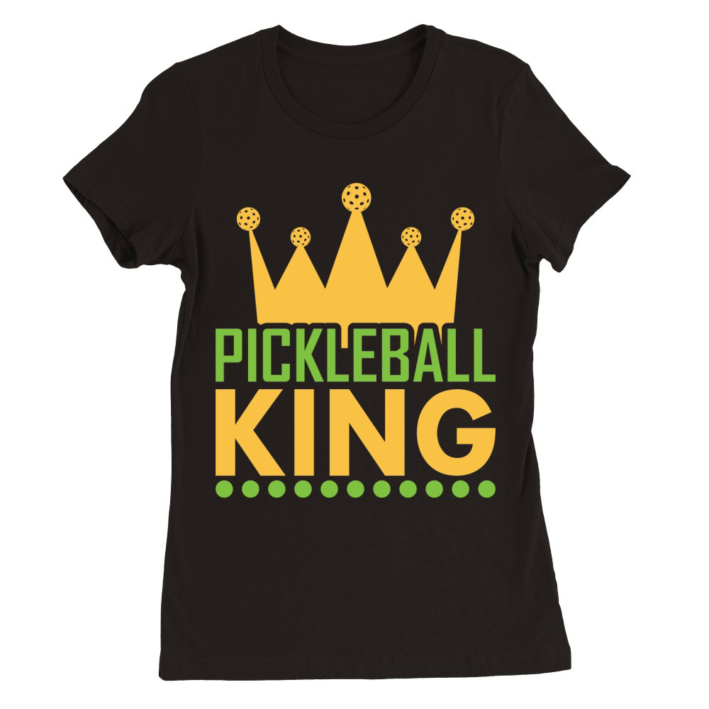 Pickleball King 09 Premium Womens Crewneck T-shirt