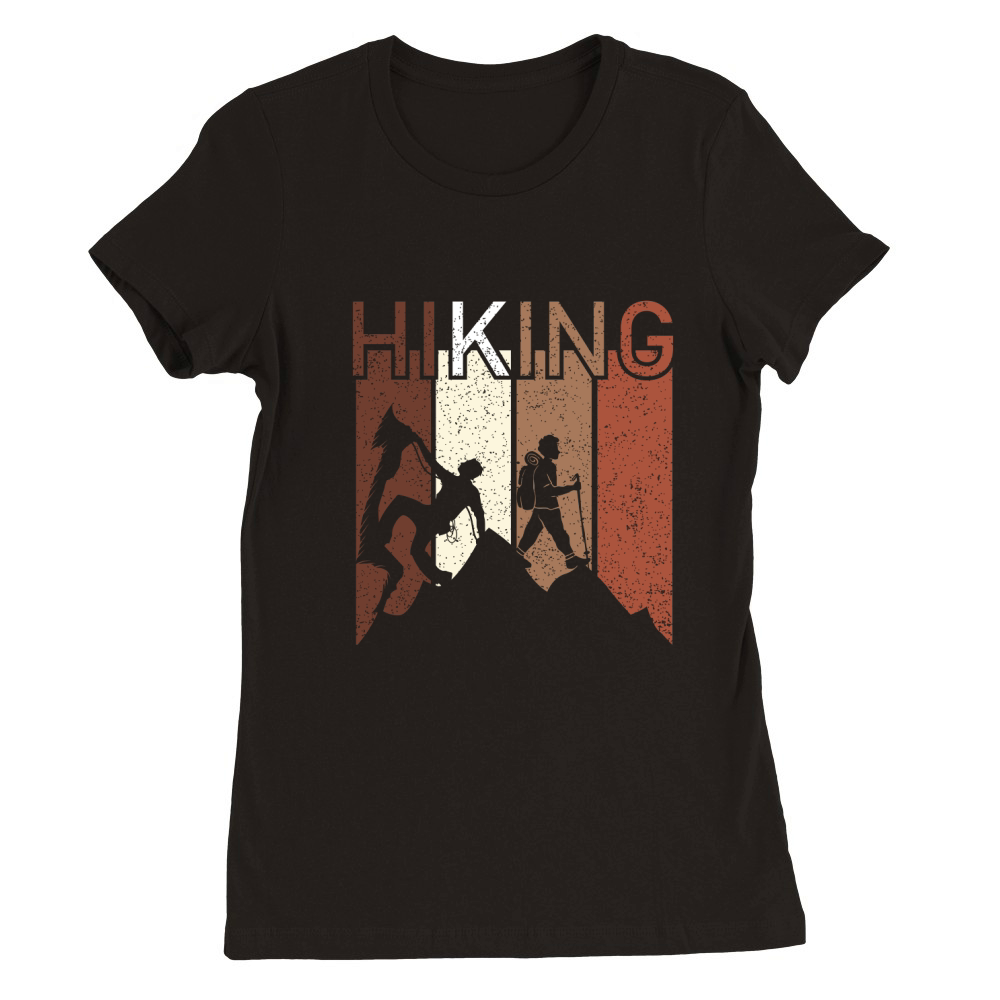 Vintage Hiking Premium Womens Crewneck T-shirt