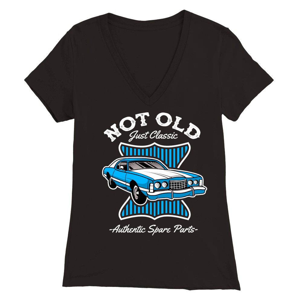 Classic Car Not Old Just Classic Premium Womens V-Neck T-shirt