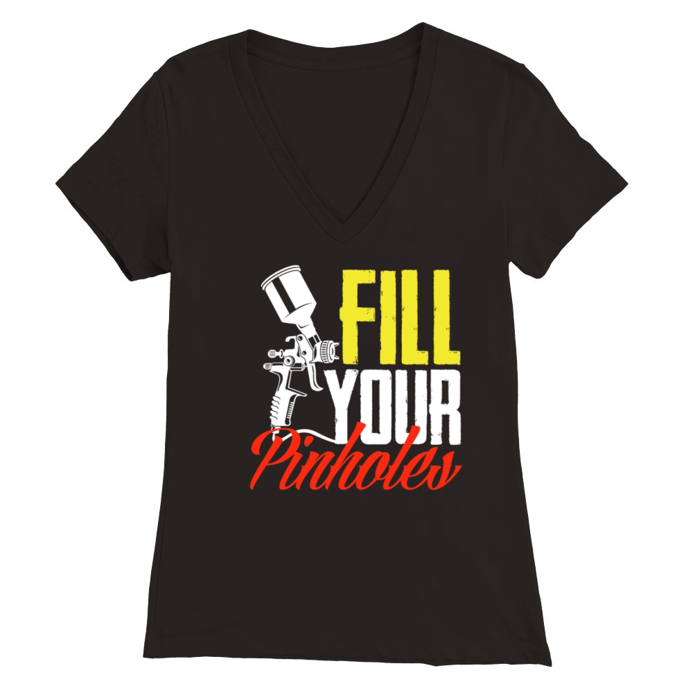 Funny Automotive Car Painter Auto Body Painter Premium Womens V-Neck T-shirt