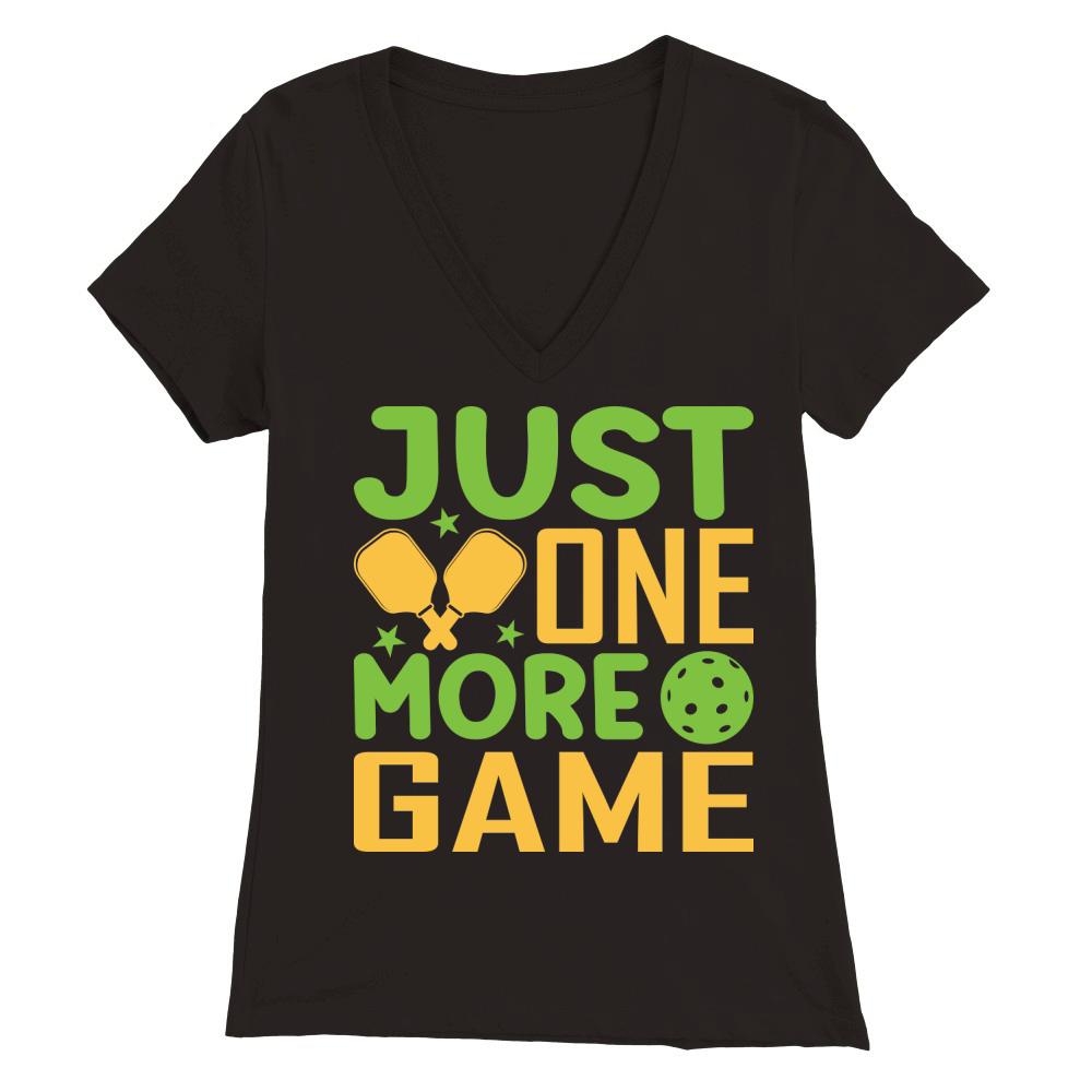 Just One More Game 06 Premium Womens V-Neck T-shirt