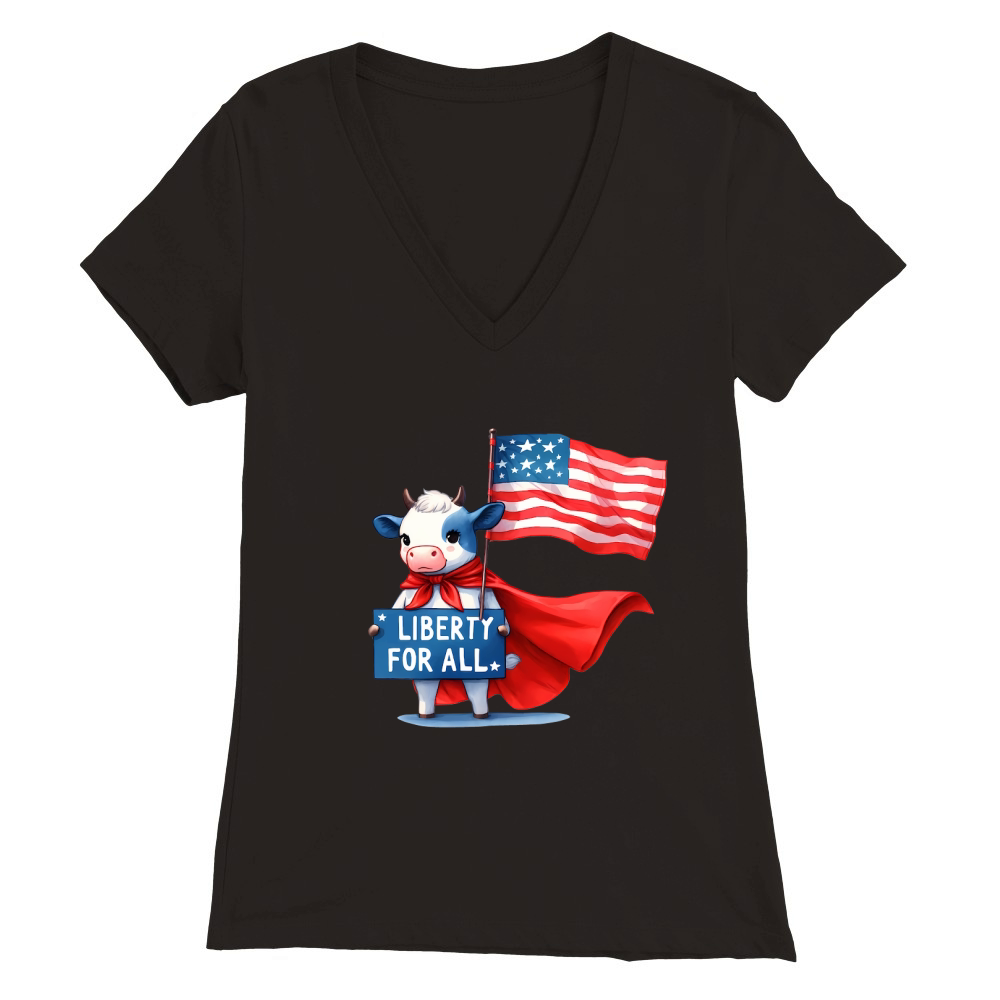 Liberty for all liberty for all 02 Premium Womens V-Neck T-shirt