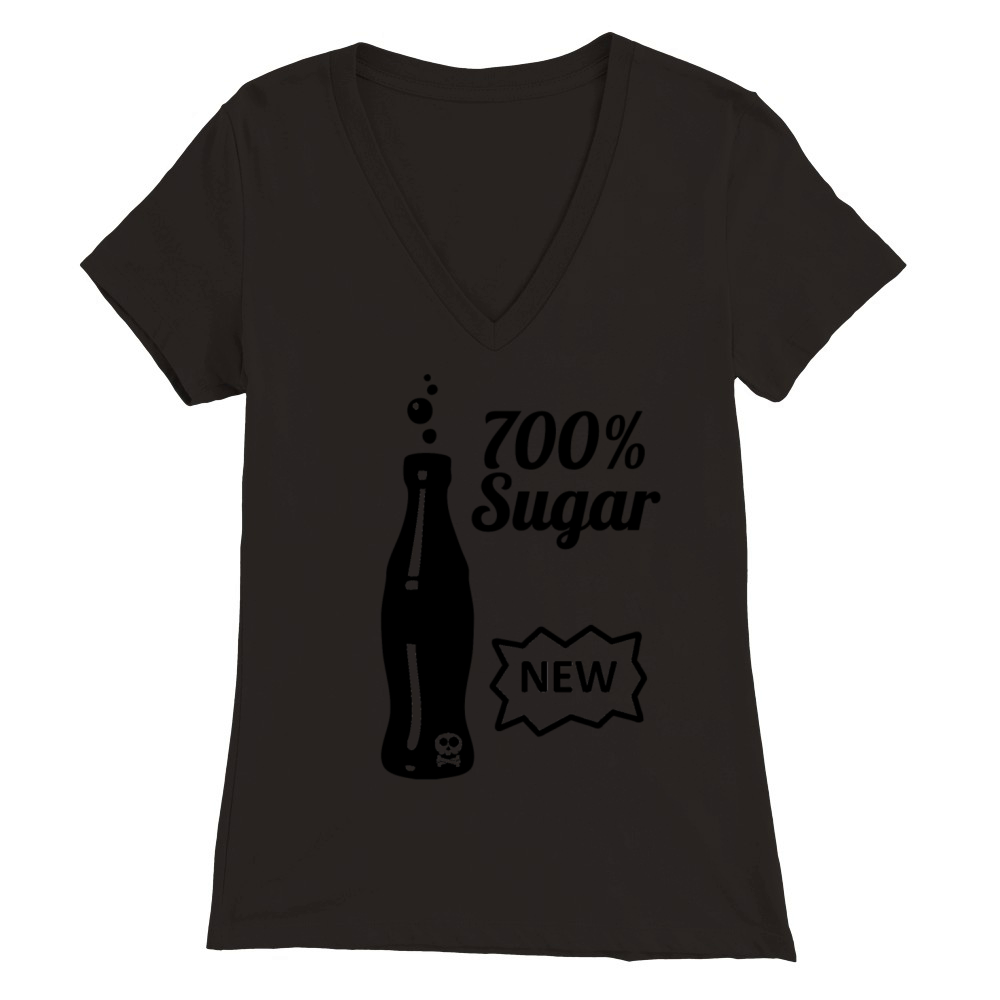 sugar blak Premium Womens V-Neck T-shirt