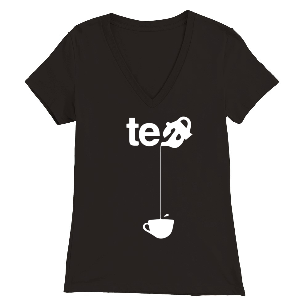 Tea Premium Womens V-Neck T-shirt