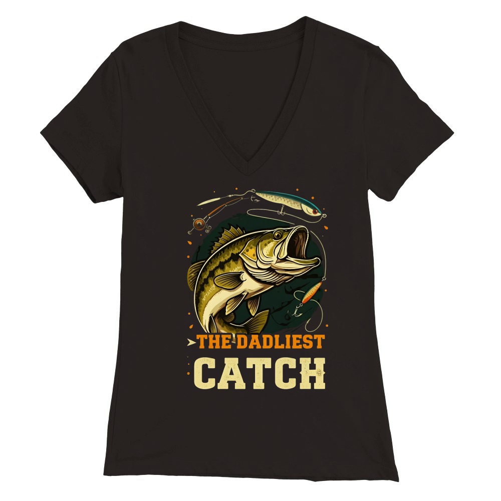 The Dadliest Catch 03 Premium Womens V-Neck T-shirt