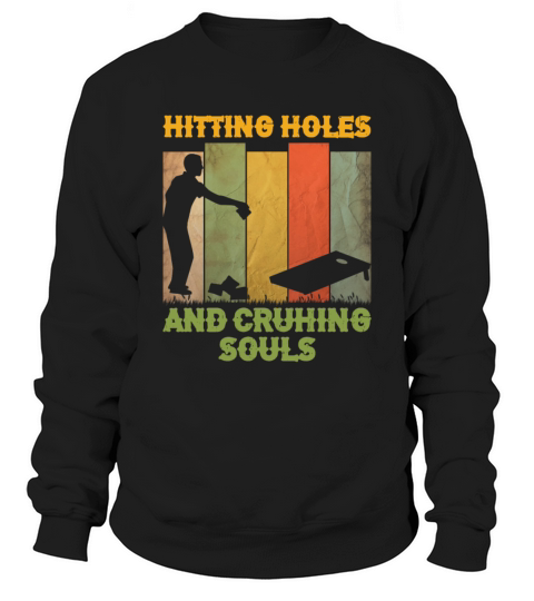 Cornhole Gift For Men Women Cornhole Players Holes Sweatshirt Unisex