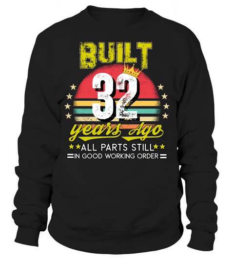 Vintage Birthday 32 Sweatshirt Unisex