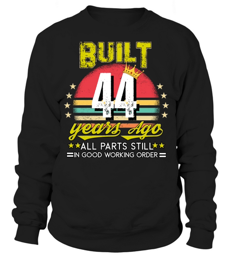 Vintage Birthday 44 Sweatshirt Unisex