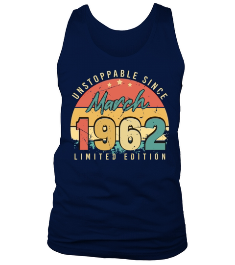 1962 March Vintage Limited Tank Top Unisex