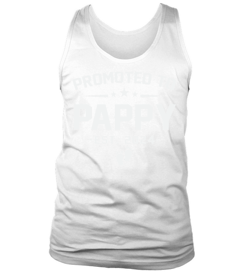 Fathers Day Promoted to Pappy Est 2024 Tank Top Unisex