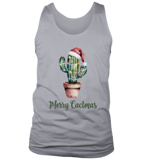 Merry Cactmas Vintage Christmas 02 Tank Top Unisex