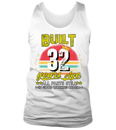 Vintage Birthday 32 Tank Top Unisex