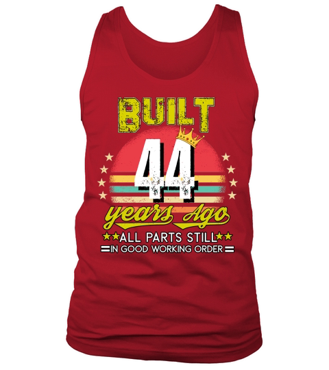 Vintage Birthday 44 Tank Top Unisex