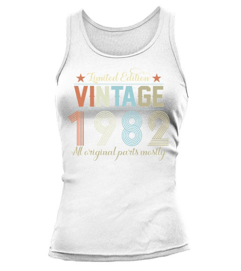 Birthday   Limited Edition Vintage 1982 Tank top Woman