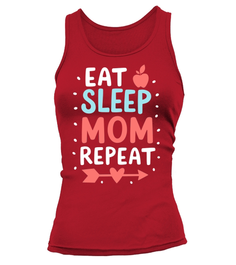 Eat sleep mom repeat 02 Tank top Woman