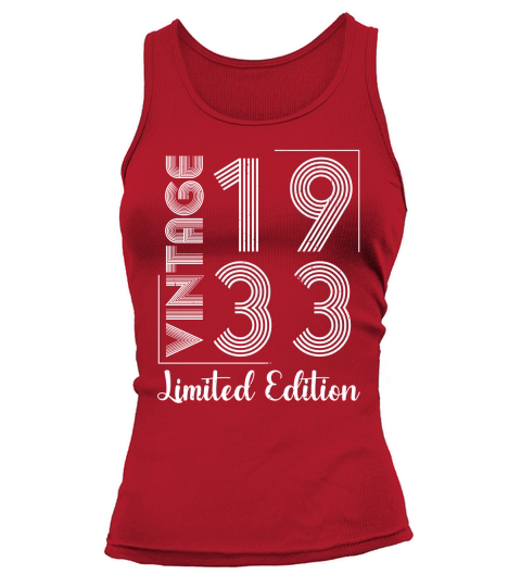 Vintage 1933 Limited Edition Birthday Tank top Woman
