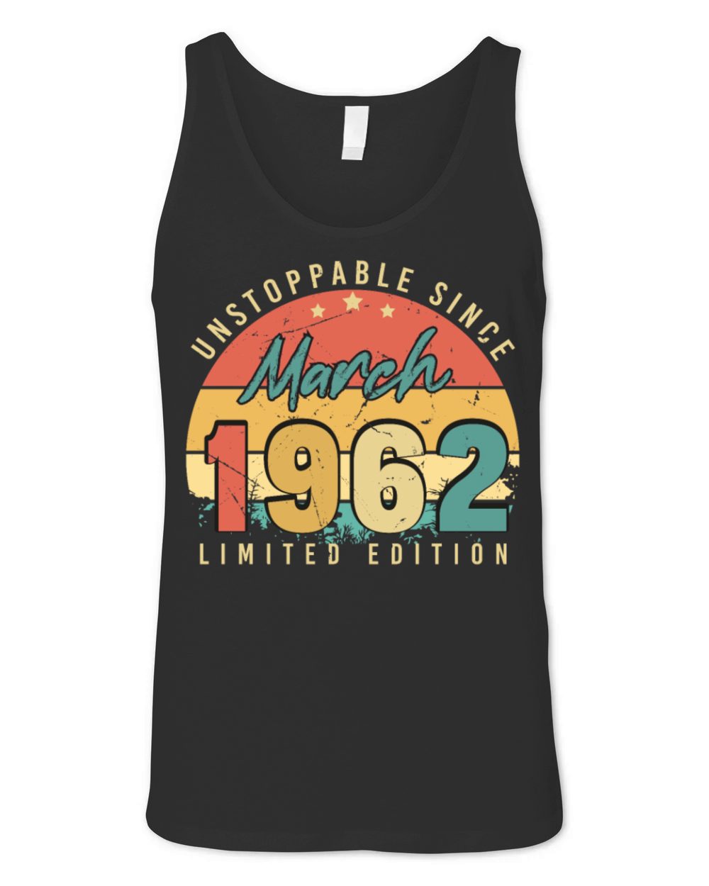 1962 March Vintage Limited Unisex Jersey Tank