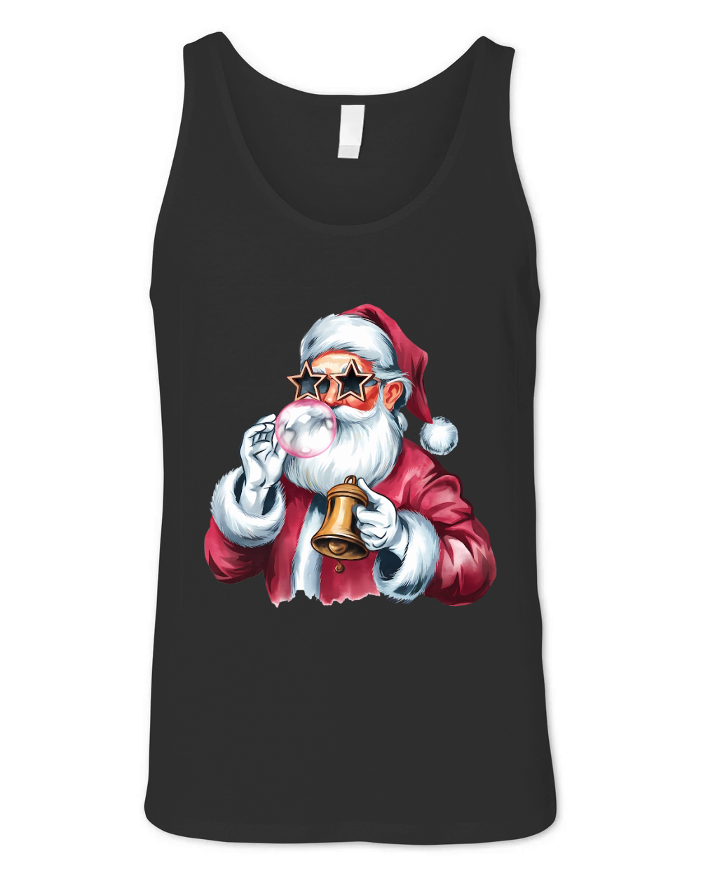 Christmas Santa Bell Vintage Christmas 02 Unisex Jersey Tank