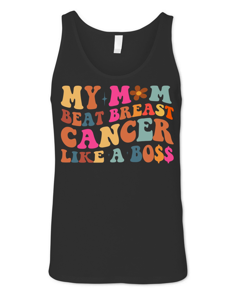 My Mom Beat Breast Cancer Like A Boss Unisex Jersey Tank