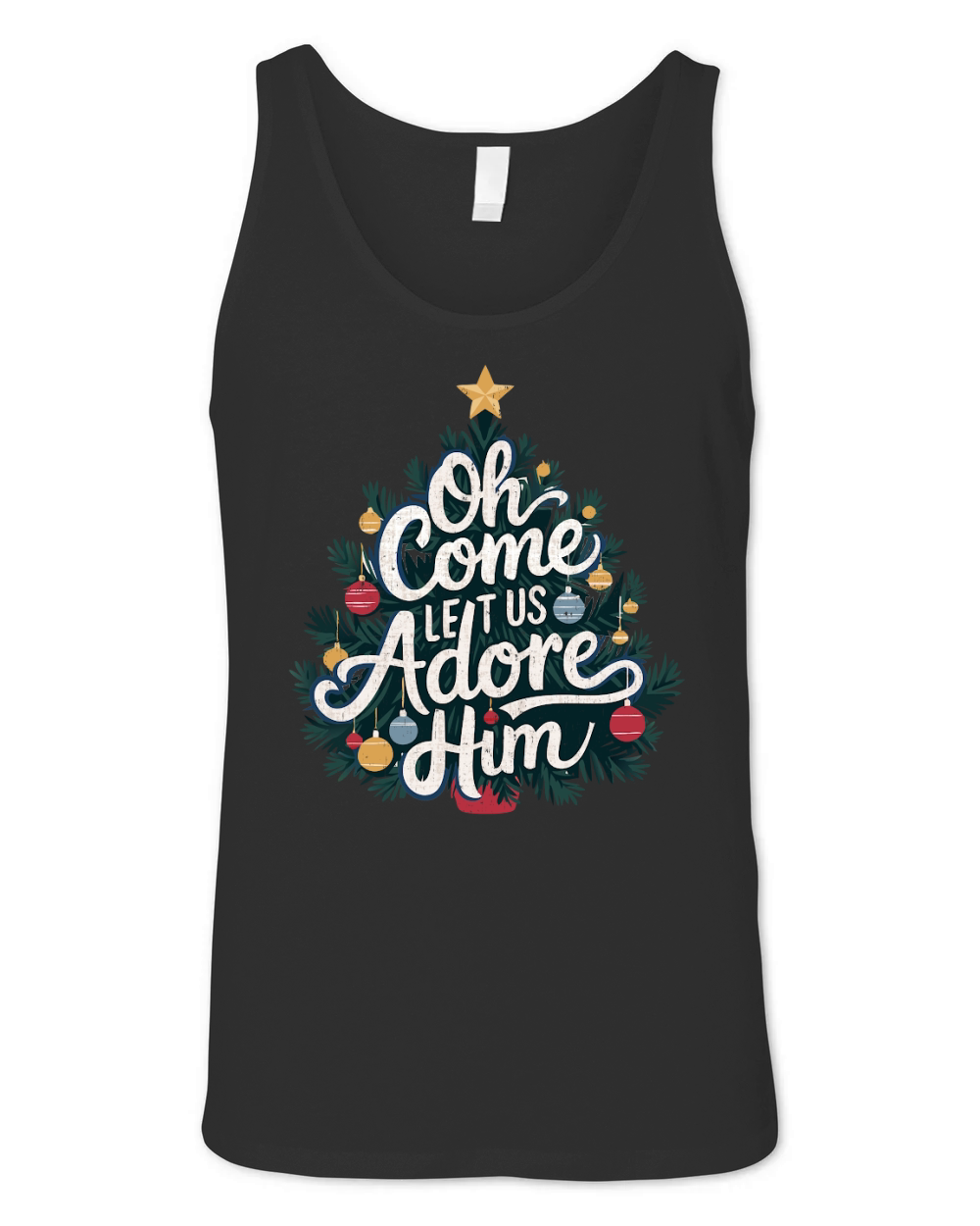Oh Come Let Us Adore Him 8 Unisex Jersey Tank