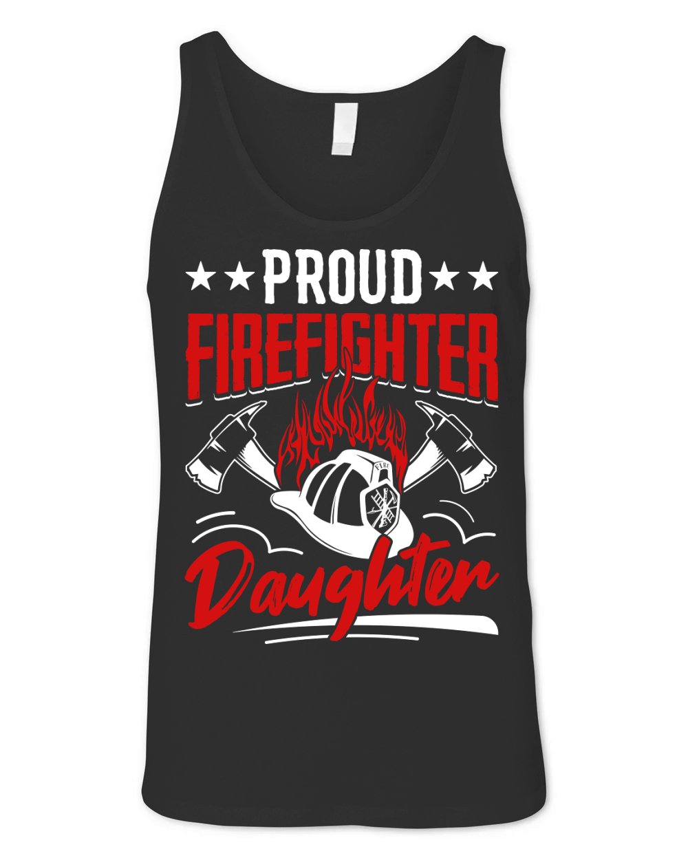 Proud Firefighter Daughter Unisex Jersey Tank
