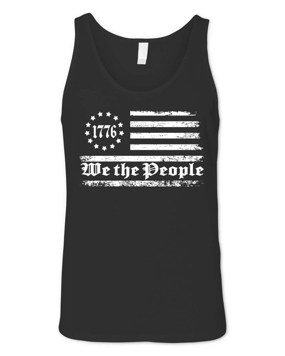 We The People 1776 USA Flag Design Unisex Jersey Tank