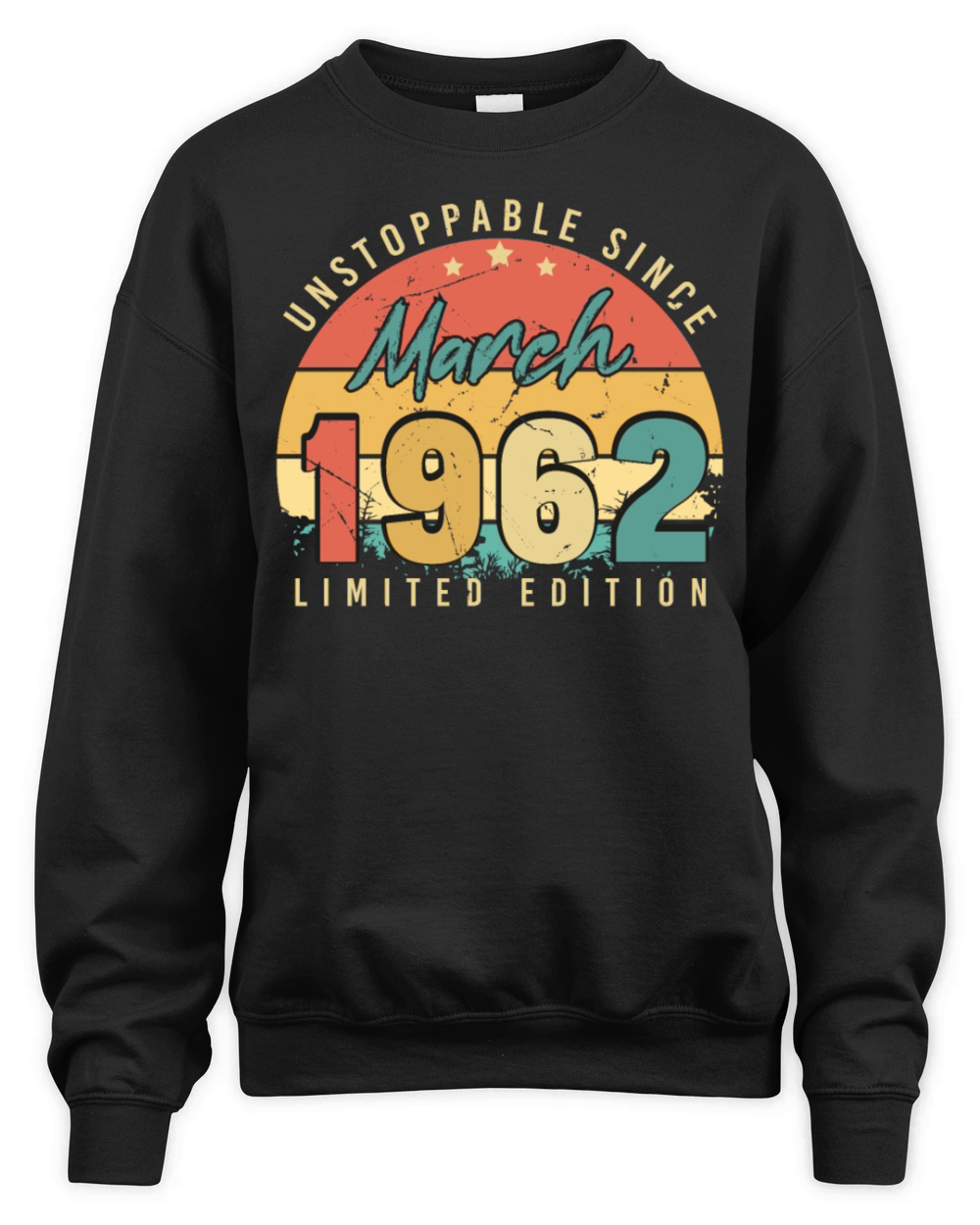 1962 March Vintage Limited Unisex Premium Crewneck Sweatshirt