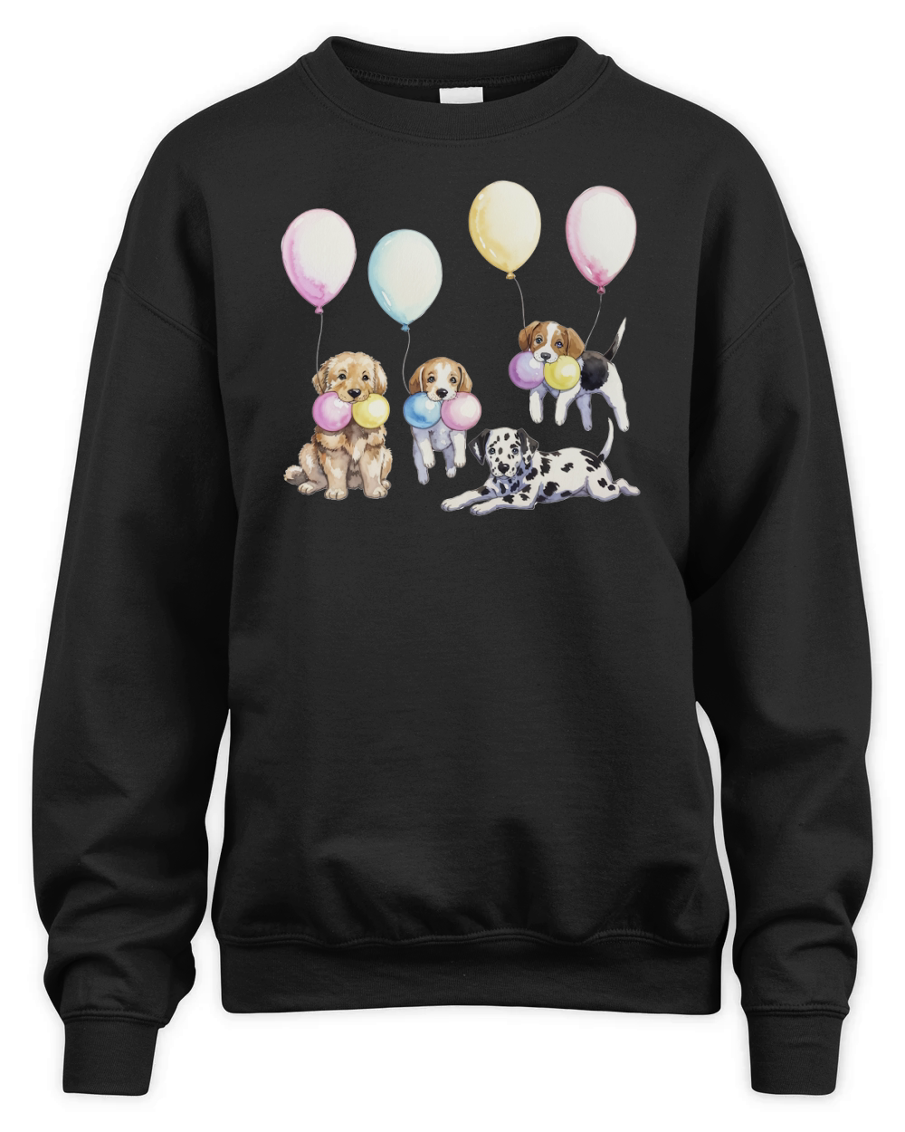 Dog Watercolor Bundle 12 Unisex Premium Crewneck Sweatshirt