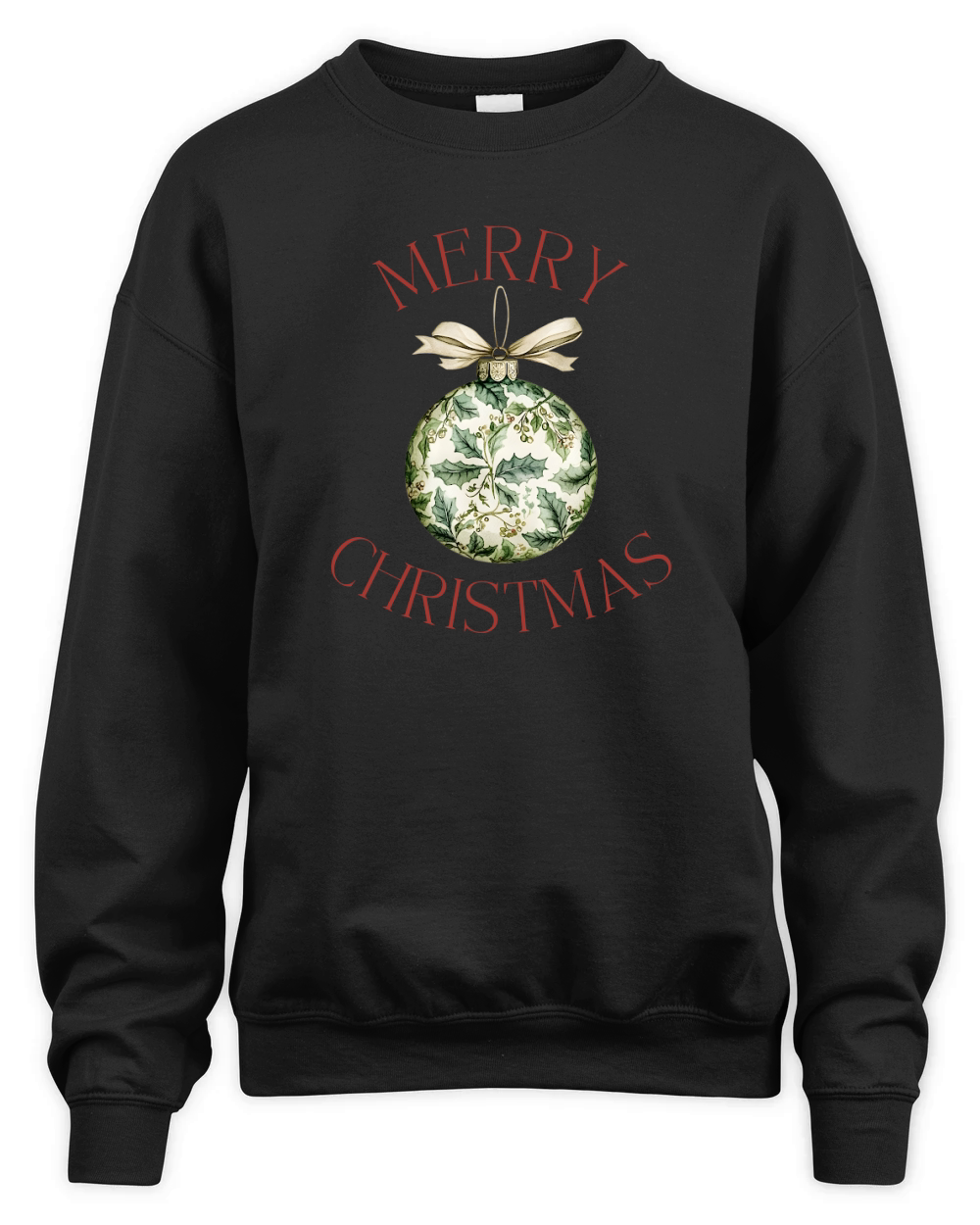Merry christmas front 4 Unisex Premium Crewneck Sweatshirt