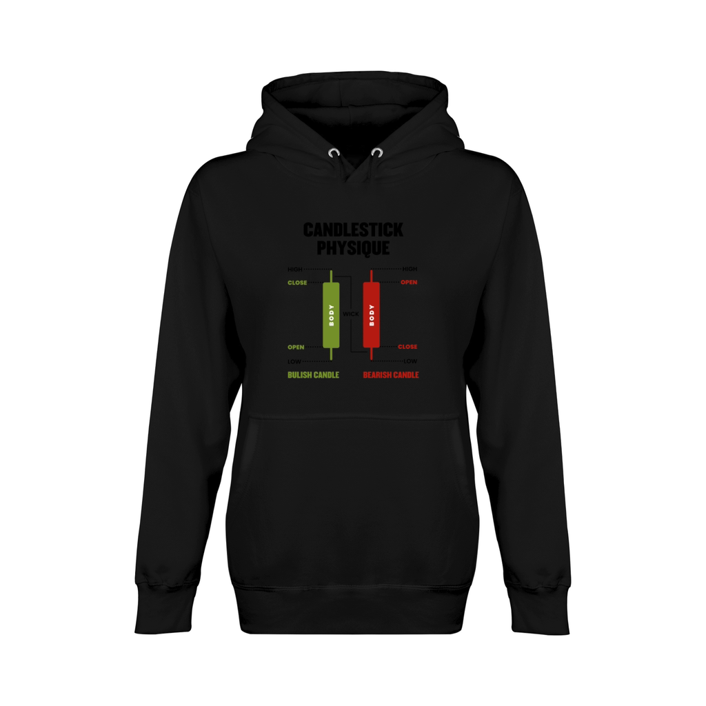 Candlestick Physique Stock Market Day Trader Unisex Premium Pullover Hoodie