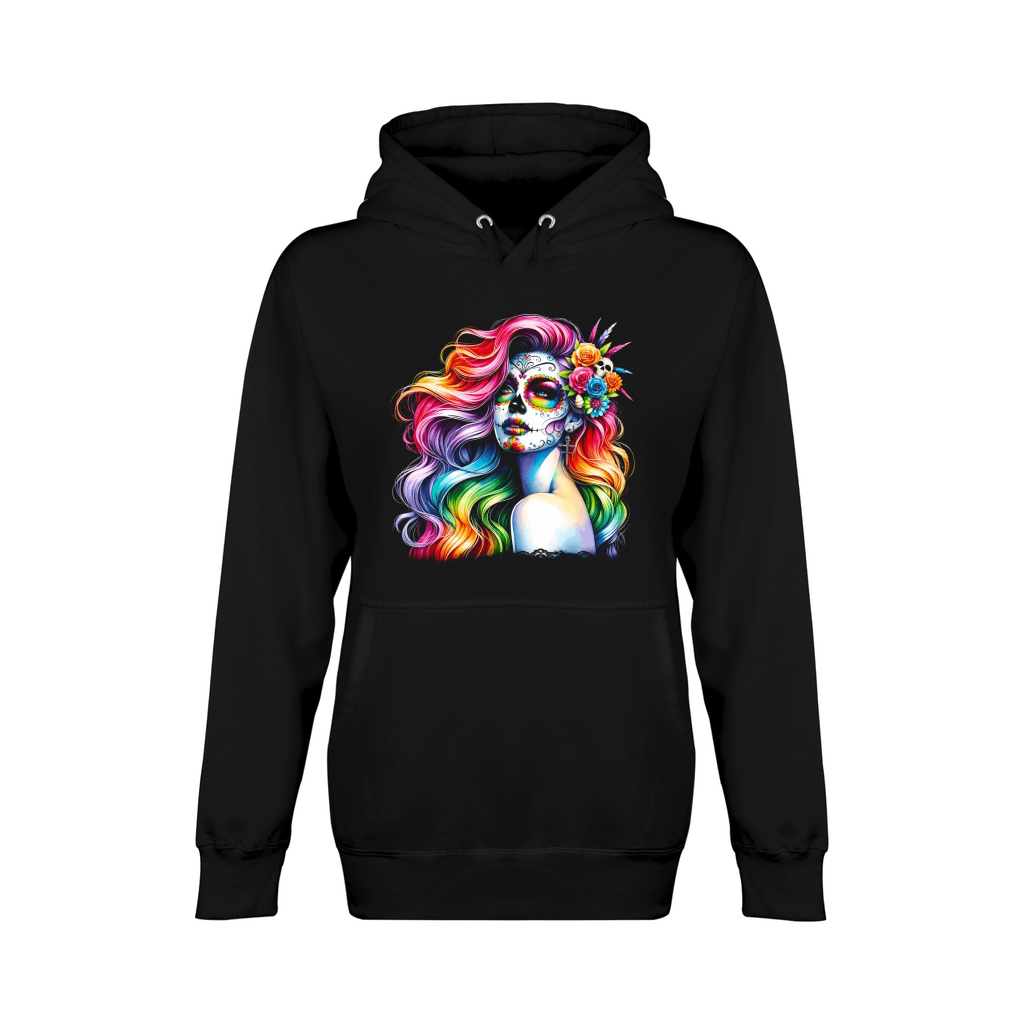 Colorful Day of the Dead Unisex Premium Pullover Hoodie