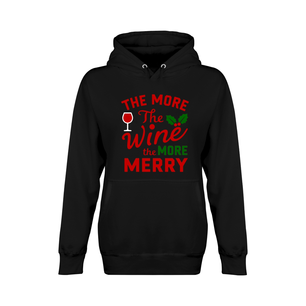 The More The Wine The More Merry Unisex Premium Pullover Hoodie