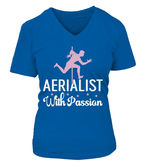 Aerialist With Passion V-neck T-Shirt Woman